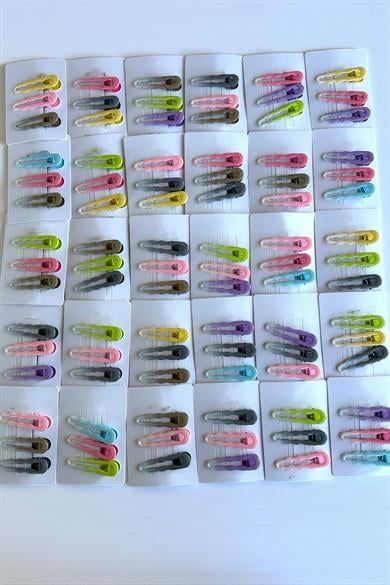 30lu Karışık Renk Yan Toka Set