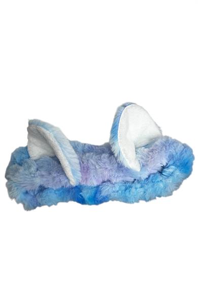 Mavi Renk Kulak Figürlü Peluş Saç Bandı