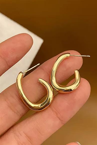 Altın Renk Çelik Küpe (Çift)