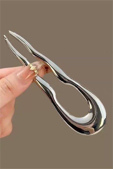 Gümüş Renk Metal Topuz Tokası
