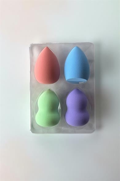 Mavi Renk 4´lü Makyaj Süngeri