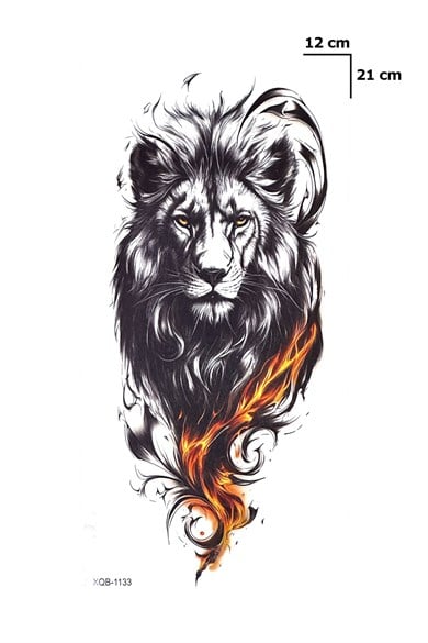 Aslan Dövme Geçici Tattoo