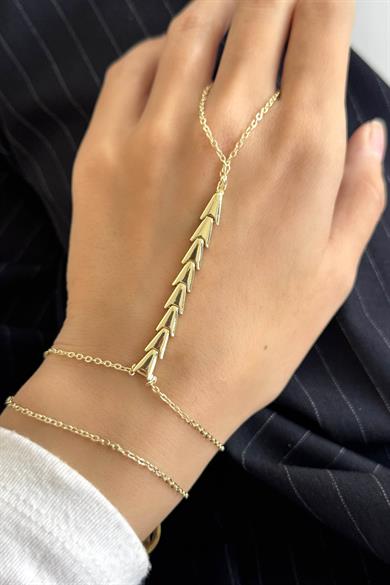 Altın Renk Balıksırtı Detaylı Altın Kaplama VİP Şahmeran