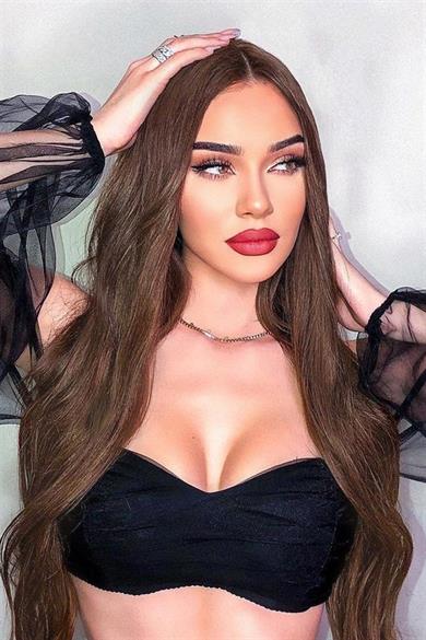 Isıya Dayanıklı Yarımay Çıt Çıt Saç - SH6D- Fındık Kahve - Dalgalı - 60 Cm - 110 Gr (Pınar)