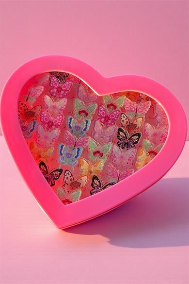 36lı Karışık Renk Kelebek Figürlü Çocuk Yüzük Set