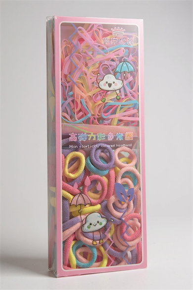 Karışık Renk Çocuk Havlu Toka Ve Saç Lastiği Set