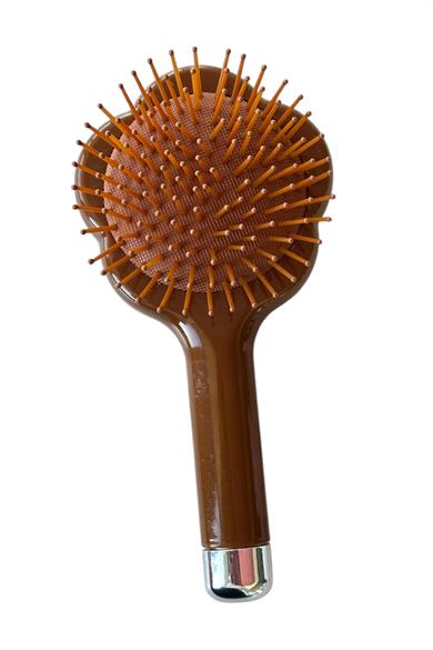 Acı Kahve Renk Ayıcık Detaylı  Saç Tarama Fırçası/ Tarak