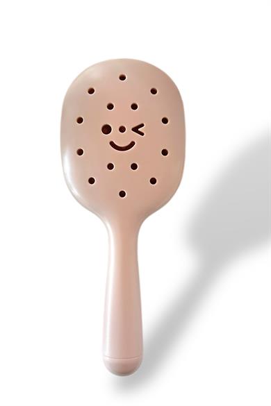 Açık Kahve Renk Charm Takılabilen Saç Tarama Fırçası/ Tarak