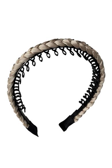 Açık Kahve Renk Taş Detaylı Tarak Taç