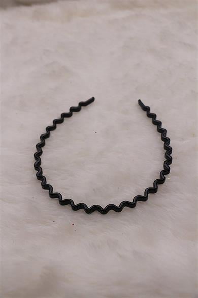 Siyah Renk Kıvrımlı Taç