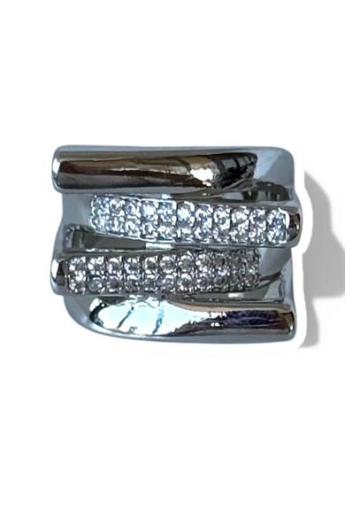 Gümüş Renk  Ayarlanabilir Çelik Yüzük