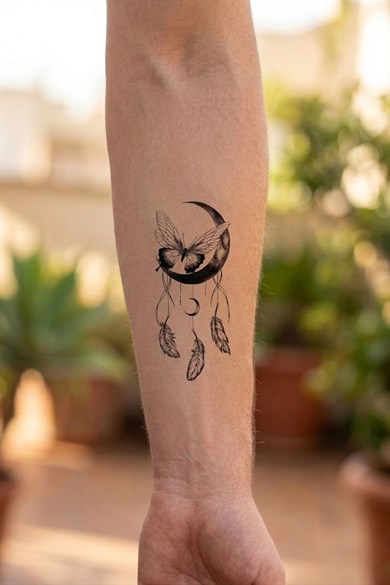 Düş Kapanı Ay Mini Geçici Dövme Tattoo