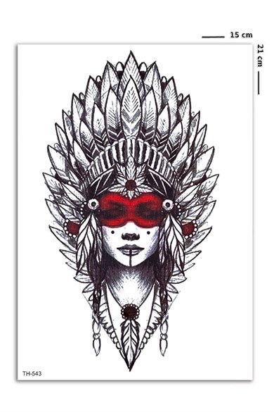  Kızılderili Geçici Dövme Tattoo