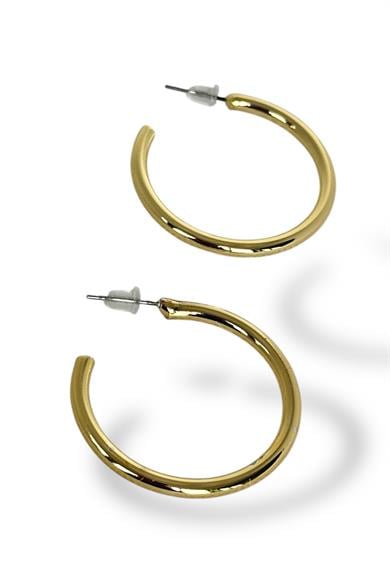 Altın Renk Halka Küpe