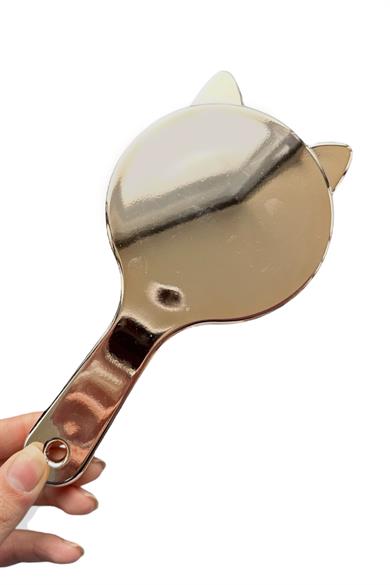 Altın Renk Kulak Figürlü Saç Tarama Fırçası/ Tarak