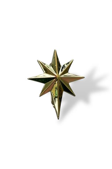 Altın Renk Kuzey Yıldızı Figürlü Taş Detaylı Ajda Charm / Kolye/ Bileklik Ucu