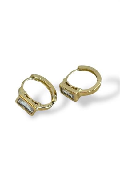 Altın Renk Taş Detaylı Çelik Xuping Küpe (Çift)