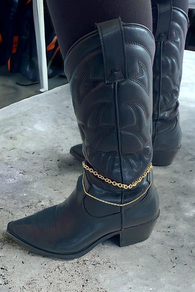 Altın Renk Zincirli Ayakkabı/Çizme Halhalı