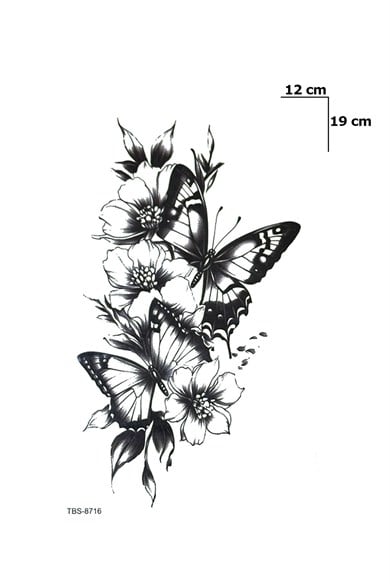 Kelebekler Geçici Dövme Tattoo