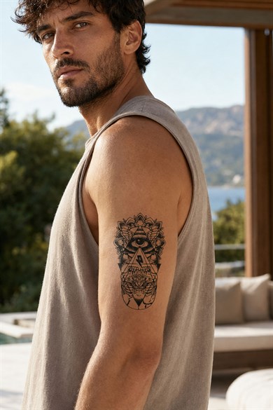 İlluminati Göz Geçici Dövme Tattoo