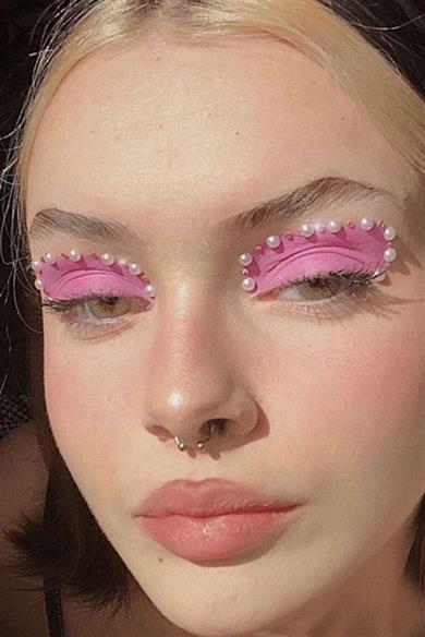 Vücut, Saç Ve Yüz Taşı/ Yapışkanlı İncili Yüz Sticker