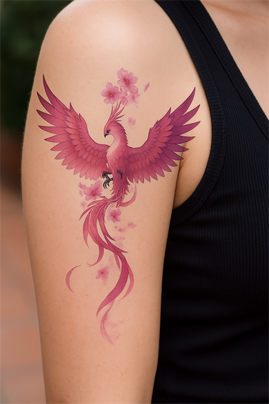 Geçici Kuş Figürlü Dövme Tattoo