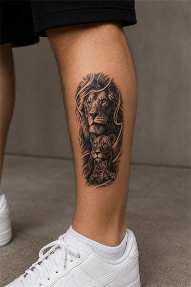 Aslan Dövme Geçici Tattoo