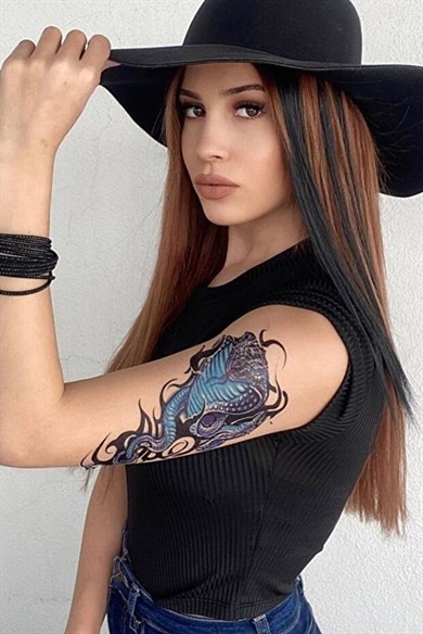 Geçici Yılan Dövme Tattoo
