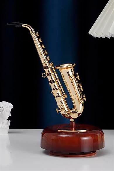 Dekoratif Saksafon Müzik Kutusu 