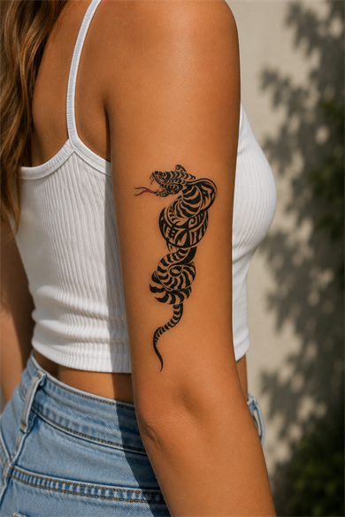 Yılan Geçici Dövme Tattoo
