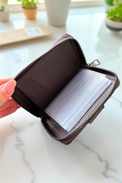 Acı Kahve Renk Unisex Deri Cüzdan