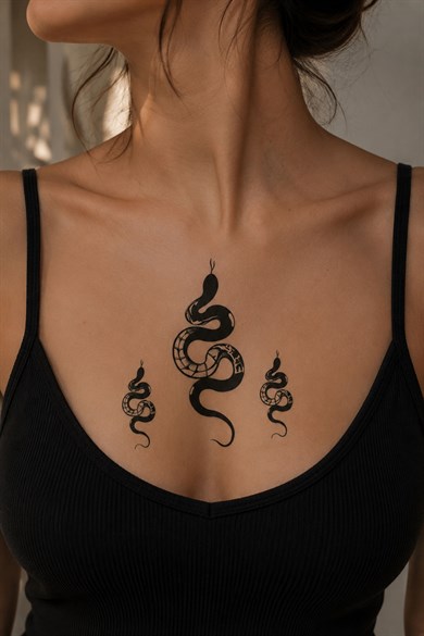 Yılan Mini Geçici Dövme Tattoo