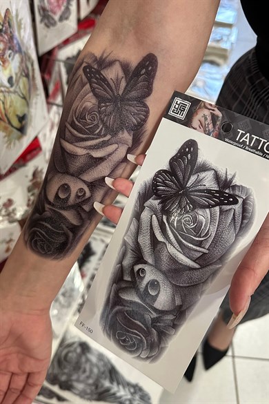 Kelebek Figürlü Geçici Dövme Tattoo
