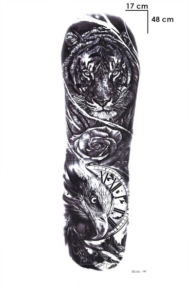 Aslan Kol Dövme Geçici Tattoo