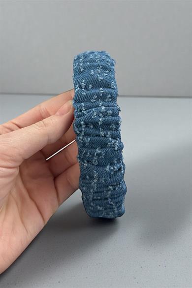 12´li Karışık Renk Kot Detaylı Taç Set