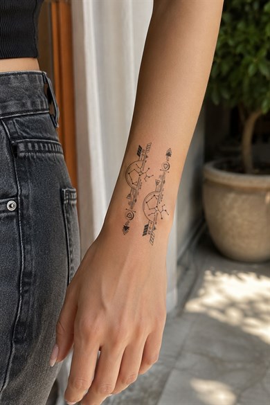Takım Yıldızı Mini Geçici Tattoo