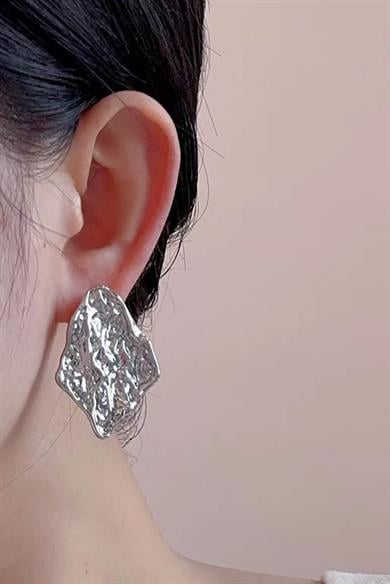 Gümüş Renk Çelik Küpe (Çift)