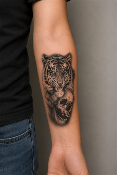 Kaplan Dövme Geçici Tattoo