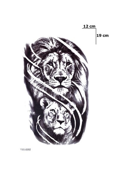 Aslan Dövme Geçici Tattoo