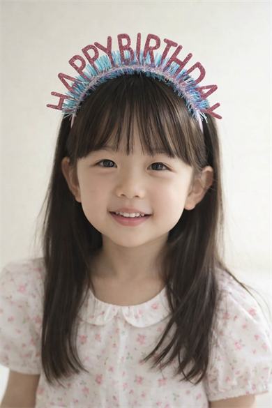 Pembe Renk Happy Birthday Yazılı Taç