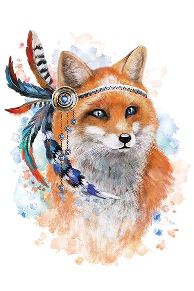 Geçici Tilki Dövme Tattoo