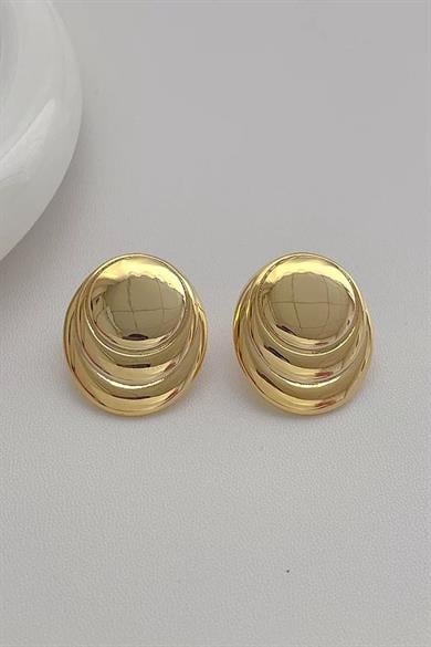 Altın Renk Çelik Küpe (Çift)