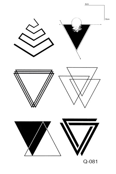 Geometrik Mini Geçici Dövme Tattoo