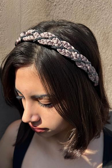 Lila Renk Taş Detaylı Taç