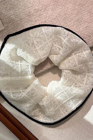 Krem Ve Siyah Renk Simit Toka