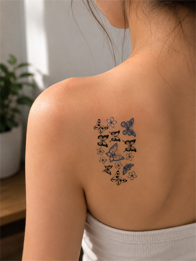 Kelebekler Mini Geçici Dövme Tattoo