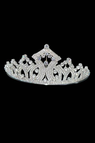 Zirkon Taşlı Gelin/Kına/Nişan/Söz Tasarım Taç