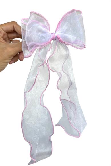 Pembe Renk Kurdele Figürlü Otomat Toka