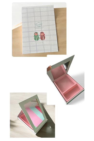 Beyaz Renk Ayna Detaylı Takı Organizeri