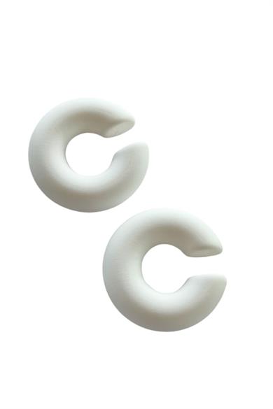 Beyaz Renk Ear Cuff Küpe (Çift)